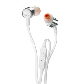 Зображення  Навушники JBL T210 Gray &mdash; JBLT210GRY вбудований в кабель