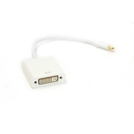Зображення  Адаптер PowerPlant USB Type-C-DVI, 0.15м, White &mdash; DV00DV4063