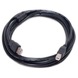 Зображення 2 Кабель PowerPlant USB2.0(AM)-USB2.0(BM), 5м, Black, one ferrite &mdash; KD00AS1227