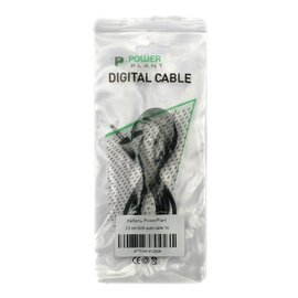 Изображение 2 Аудио кабель PowerPlant 3.5mm(M)-3.5mm(F), 1м, Black &mdash; KD00AS1262