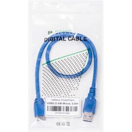 Зображення 3 Кабель PowerPlant USB3.0(AM)-MicroUSB3.0(BM), 0.5м, Blue &mdash; KD00AS1230