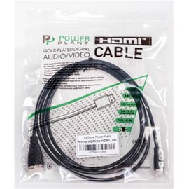Изображение 3 Кабель мультимедийный PowerPlant HDMI-microHDMI v1.3, 2м, Black &mdash; KD00AS1242