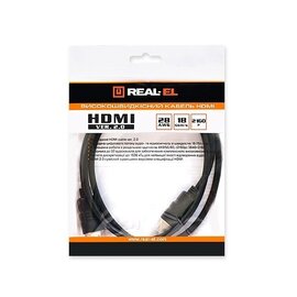 Изображение 3 Кабель мультимедийный REAL-EL HDMI-HDMI M/M v2.0 2м &mdash; EL123500012