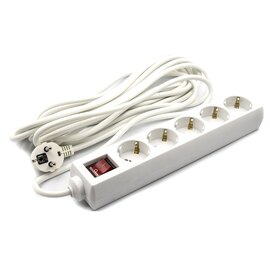 Зображення  Мережевий фільтр PowerPlant JY-1052/7 7м White &mdash; PPSA08M70S5