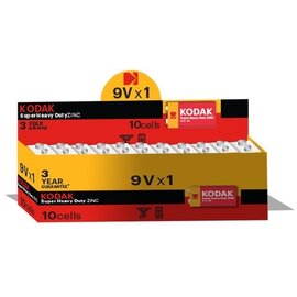 Зображення  Батарейка Kodak Extra Heavy Duty 6F22 1шт Box