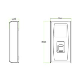 Зображення 2 Термінал Zkteco MA300-BT для систем контролю доступу