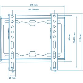 Изображение 2 Настенное крепление Walfix TV-10B до 25 кг