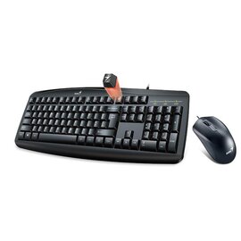 Зображення  Комплект мишка + клавіатура Genius KM-200 USB Black &mdash; 31330003410