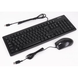 Зображення 2 Комплект мишка + клавіатура A4Tech KR-8572 USB Black