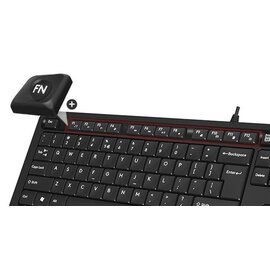 Изображение 4 Клавиатура A4Tech FK10 USB Black/Grey