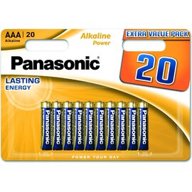 Изображение  Батарейка Panasonic Alkaline Power AAA/LR03 BL 20 шт
