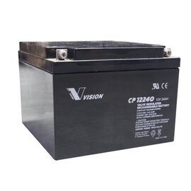 Изображение  Свинцово-кислотный аккумулятор Vision CP12240E-X, 12В, 24 Ач