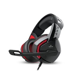Зображення  Навушники REAL-EL GDX-7800 Black/Red геймерські