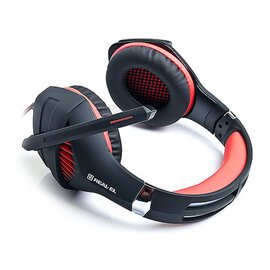 Зображення 5 Навушники REAL-EL GDX-7600 Black/Red геймерські