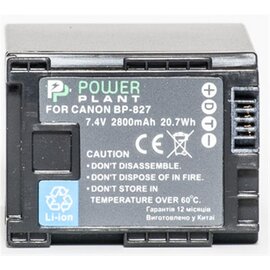 Зображення 2 Акумулятор PowerPlant 2800mAh для Canon BP-827 Chip - DV00DV1262
