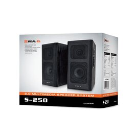 Зображення 2 Акустична система 2.0 REAL-EL S-250 Black &mdash; EL121000005