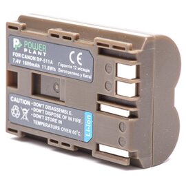 Зображення  Акумулятор PowerPlant 1600mAh для Canon BP-511 - DV00DV1011