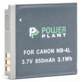 Изображение  Аккумулятор PowerPlant 850mAh для Canon NB-4L - DV00DV1006