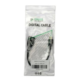 Зображення 2 Кабель PowerPlant USB3.0 Type-C(M)-USB3.0(AF), 0.1м, black &mdash; KD00AS1257