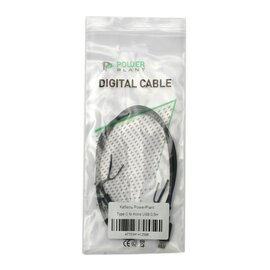 Зображення 2 Кабель PowerPlant USB3.0 Type-C(M)-microUSB(AM), 0.5м, black &mdash; KD00AS1259