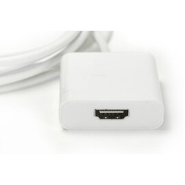 Изображение 2 Кабель мультимедийный PowerPlant USB Type-C-HDMI, 1.8м, white &mdash; KD00AS1271