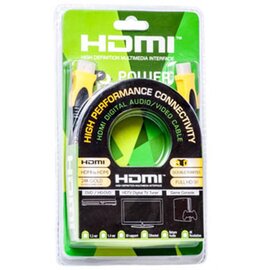 Изображение 3 Кабель мультимедийный PowerPlant HDMI-HDMI v1.3, 1.5м, Nylon, black &mdash; KD00AS1195
