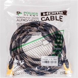 Изображение 3 Кабель мультимедийный PowerPlant HDMI-HDMI v1.3, 5м, Nylon, black &mdash; KD00AS1197