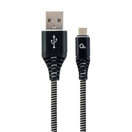 Зображення  Кабель Cablexpert USB 2.0 A - microUSB, 2.1А, 2м, black &mdash; CC-USB2B-AMmBM-2M-BW