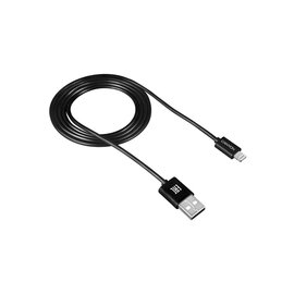 Зображення  Кабель Canyon USB - Lightning 1м, black &mdash; CNE-CFI1B