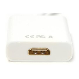 Зображення 2 Адаптер PowerPlant DisplayPort-HDMI, 0.15м, White &mdash; KD00AS1277