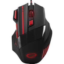 Изображение  Мышь Esperanza EGM201R Wolf USB Black/Red