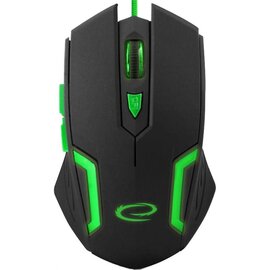 Изображение  Мышь Esperanza EGM205G Fighter USB Black/Green