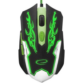 Изображение  Мышь Esperanza MX405 Cyborg USB Black/Green &mdash; EGM405