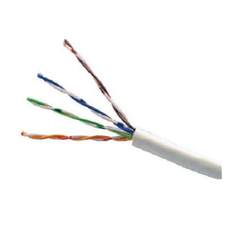 Изображение  Кабель витая пара FinMark UTP 5e 4x2x0.51 Cu внутр. (медь) 100м (белый), Метров в бухте: 100м.