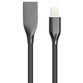 Изображение  Кабель PowerPlant USB-Lightning, 2м, black — CA911806