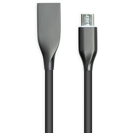 Изображение  Кабель PowerPlant USB-microUSB, 1м, black — CA911226