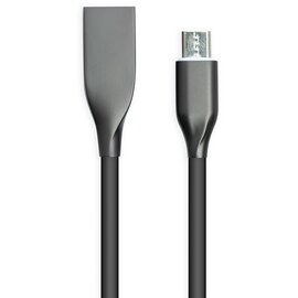 Изображение  Кабель PowerPlant USB-microUSB, 2м, black — CA911233