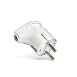 Зображення  Вилка електрична PROinstal 16A 250V, A105, White латунь контакт