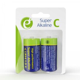 Изображение 2 Батарейка EnerGenie Super Alkaline C/LR14 BL 2 шт