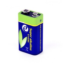 Изображение  Батарейка EnerGenie Super Alkaline 6LR61 BL 1 шт