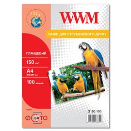 Изображение  Бумага WWM Photo 150г/м2 A4 100л - G150.100