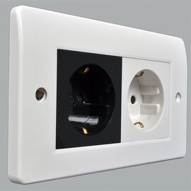 Зображення 2 Рамка для розетки MK К184 WHI