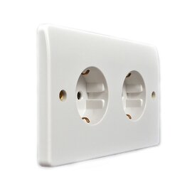 Изображение  Розетка MK K4152 WHI с заземлением