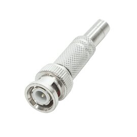 Изображение  BNC разъем Tcom с пружиной, под закрутку, металл (1 шт.) поштучно