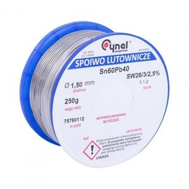 Изображение  Припой Cynel Sn60Pb40-SW26 2.5мм, 250г.