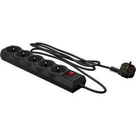 Зображення  Мережевий фільтр LogicPower LP-X5 Premium 2.0 м Black (9583)