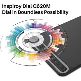 Зображення 3 Графічний планшет Huion Inspiroy Dial Q620M + glove