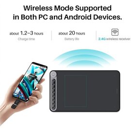 Зображення 5 Графічний планшет Huion Inspiroy Dial Q620M + glove