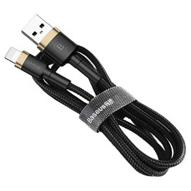 Изображение  Кабель Baseus cafule Cable USB For iP 2A 3m Gold+Black - CALKLF-RV1