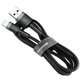 Изображение  Кабель Baseus cafule Cable USB For Micro 2.4A 0.5M Gray+Black - CAMKLF-AG1